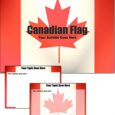 دانلود قالب پاورپوینت زیبای پرچم کانادا مناسب جهت طراحی پاورپوینت